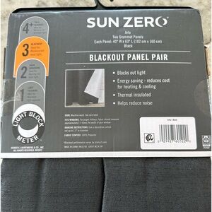 Blackout Curtain Panel 40”W x 63”L- perfect for Dorm (set of 2)